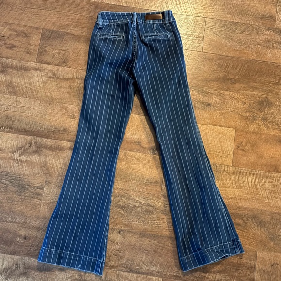 Rock & Roll Denim High Rise Trouser Striped 25x34 - Picture 2 of 3